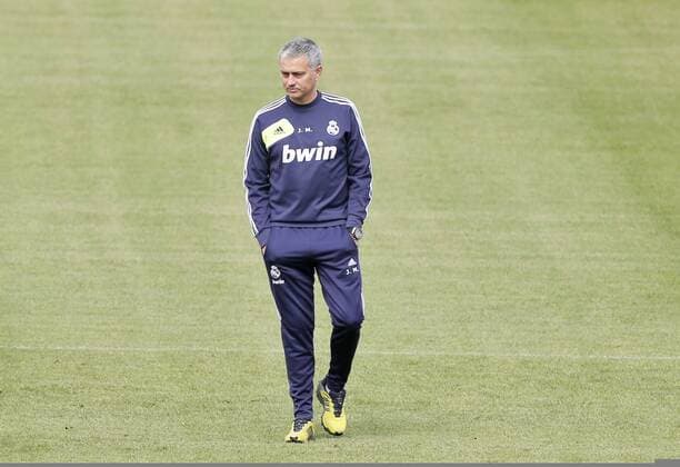 Training Real Madrid - Trainer Jose Mourinho 