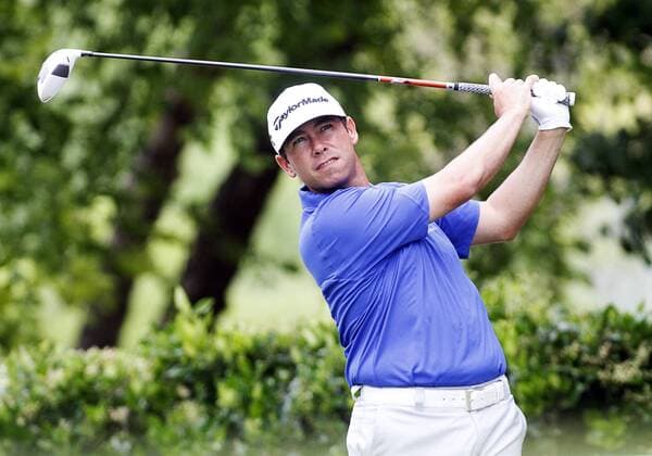16 MAY 2013: Chez Reavie on the 1st tee during the first round of the HP Byron Nelson Championship played at TPC Las Colinas Four Season Resort in Irving, TX. GOLF: MAY 16 PGA Golf Herren - HP Byron Nelson Championship - First Round Icon1305160952 EDITORIAL USE ONLY