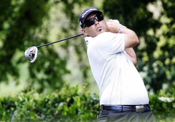 16 MAY 2013: Hank Kuehne on the 1st tee during the first round of the HP Byron Nelson Championship played at TPC Las Colinas Four Season Resort in Irving, TX. GOLF: MAY 16 PGA Golf Herren - HP Byron Nelson Championship - First Round Icon1305160956 EDITORIAL USE ONLY