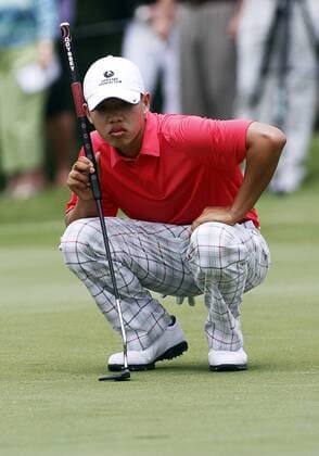 16 MAY 2013: Guan Tianlang on 2 during the first round of the HP Byron Nelson Championship played at TPC Las Colinas Four Season Resort in Irving, TX. GOLF: MAY 16 PGA Golf Herren - HP Byron Nelson Championship - First Round Icon1305161146 EDITORIAL USE ONLY
