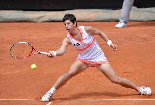 May 17, 2013 - Rome, Lazio, Italy - Rome, Italy -Navarro Suarez Carla (ESP) during Internazionali BNL d Italian Quarter-finals at the Foro Italico in Rome Tennis 2013 Serena Williams (USA) vs Carla Suarez Navarro (ESP) 6 2 - 6 0  - ZUMAc12