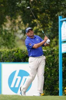 May 17, 2013: Angel Cabrera tees off from 1 during the second round of the HP Byron Nelson Championship played at the TPC Four Seasons Resort in Irving, TX. GOLF: MAY 17 PGA Golf Herren - HP Byron Nelson Championship - Second Round Icon1305172792 EDITORIAL USE ONLY