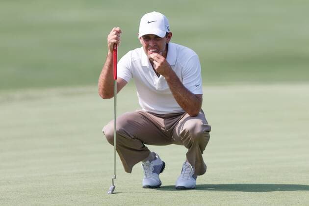 May 17, 2013: Charl Schwartzel lines up his putt on 16 during the second round of the HP Byron Nelson Championship played at the TPC Four Seasons Resort in Irving, TX. GOLF: MAY 17 PGA Golf Herren - HP Byron Nelson Championship - Second Round Icon1305175792 EDITORIAL USE ONLY