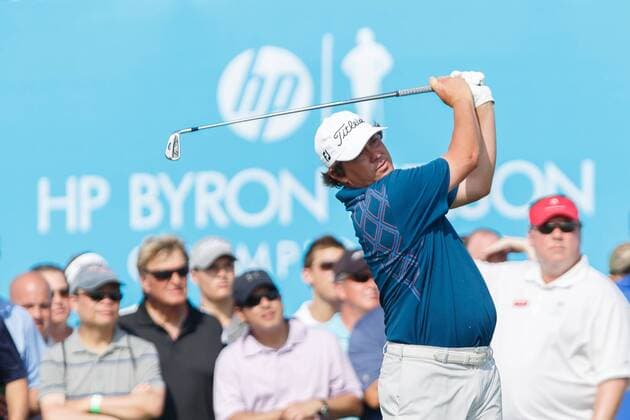 May 17, 2013: Jason Dufner hits his tee shot on 17 during the second round of the HP Byron Nelson Championship played at the TPC Four Seasons Resort in Irving, TX. GOLF: MAY 17 PGA Golf Herren - HP Byron Nelson Championship - Second Round Icon1305177052 EDITORIAL USE ONLY