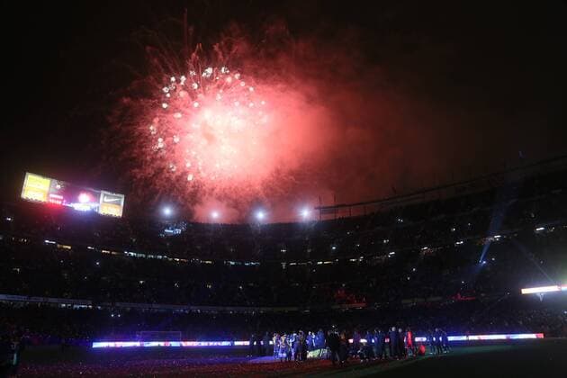 Fußball, Stadiongeschichte FC Barcelona Barcelona, 19 mai 2013. FC Barcelona players celebrate s La Liga spanish championship in the Camp Nou. 