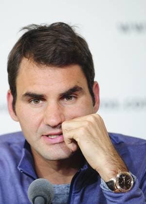 Roger Federer (SUI) TENNIS : Roland Garros 2013 - Conference de presse - 24 05 2013 JBAutissier Panoramic 