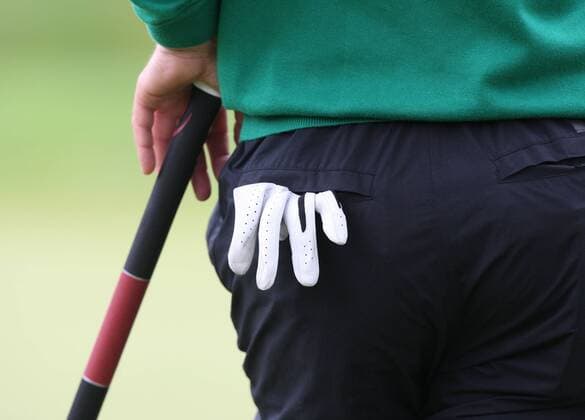 24.05.2013 Wentworth, England. Jean Baptish Gonnet s glove in his back pocket during the BMW PGA Golf Herren Championship Round 2 from Wentworth Golf Club xKieranxGalvinx  ActionPlus11410527