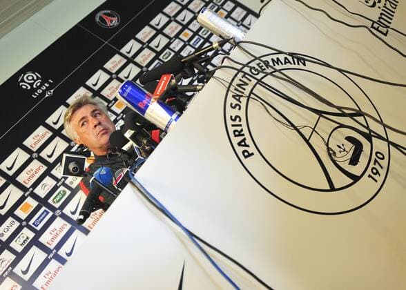 Carlo Ancelotti - Pressekonferenz des PSG (Paris Saint Germain) - 25 05 2013 JBAutissier Panoramic 