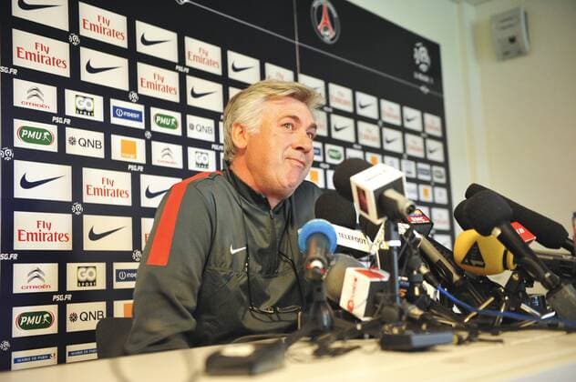 Carlo Ancelotti - Pressekonferenz des PSG (Paris Saint Germain) - 25 05 2013 JBAutissier Panoramic 