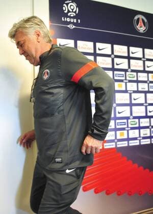 Carlo Ancelotti - Pressekonferenz des PSG (Paris Saint Germain) - 25 05 2013 JBAutissier Panoramic 