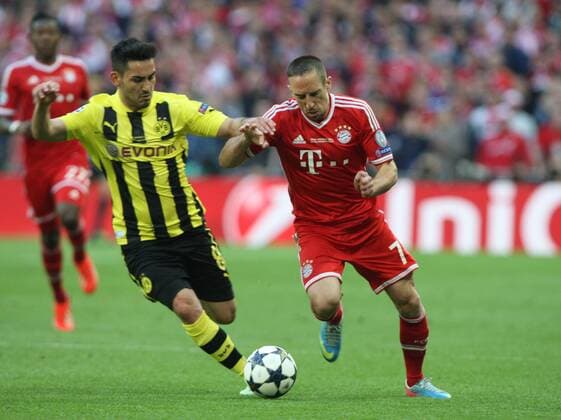 25.05.2013 London, England. Antonio da Silva of Borussia Dortmund and Franck Ribery of Bayern Munich during the Champions League Final between Bayern Munich and Borussia Dortmund from Wembley Stadium. xKieranxGalvinx  ActionPlus20235875