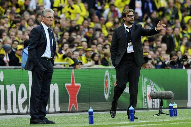 London 25 05 2013 - finale Champions League Borussia Dortmund (BVB) - FC Bayern München; Juergen Klopp - Joseph Heynckes 