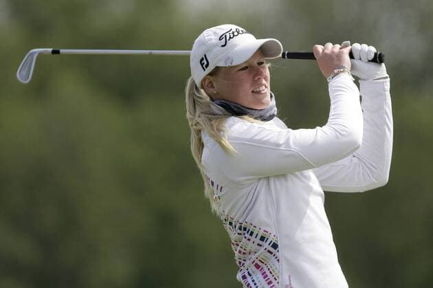Amsterdam, 25.05.2013, Deloitte Ladies Open 2013, Golfplatz The International, Amsterdam, Louise Larson, ZWE Golfturnier