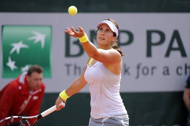 26.05.2013 Paris, France. Sofia Arvidsson of Sweden in action during the match in the first round of the French Open from Roland Garros. xDavidxEmmx  ActionPlus18911