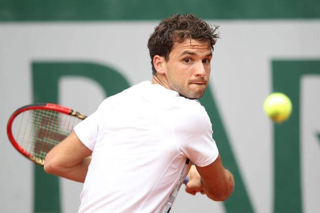 Grigor Dimitrov, BUL, during first roud of 2013 French Open at Roland Garros, Paris, 28 05 2013 -