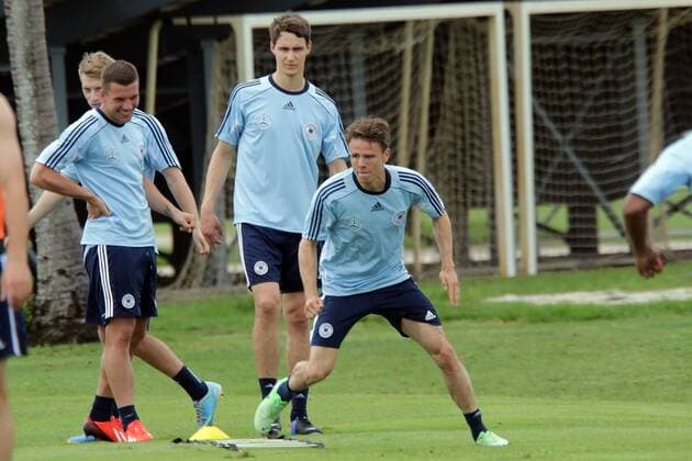 Nicolai Müller (D), Lukas Podolski, Philipp Wollscheid