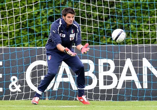 Football - soccer: International team of Italy, Michael Agazzi (Hinweis: Verwendung nur in Deutschland - only Germany) xHOCHxZWEIx xItalyxPhotoxPressx 