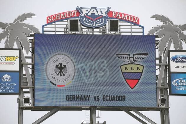 Länderspiel Deutschland gegen Ecuador im Stadion der Florida Atlantic University