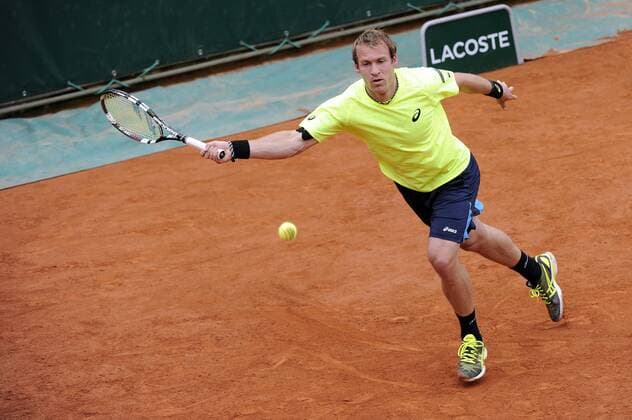 30.05.2013 Paris, France. Grega Zemlja of Slovakia in action during the match in the second round of the French Open from Roland Garros. xDavidxEmmx  ActionPlus19947