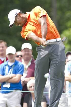 May 30, 2013: Tiger Woods tees of on the par 4 hole no.1 during the first round of The Memorial Tournament at Muirfield Village Golf Club in Dublin, Ohio PGA Golf Herren 2013: The Memorial Tournament MAY 30 - ZUMAct5