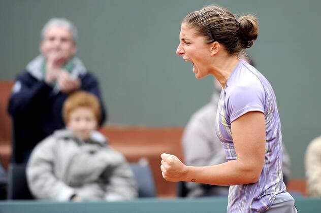 31.05.2013 Paris, France. Sara Errani of Italy in action during the match in the third round of the French Open from Roland Garros. xDavidxEmmx  ActionPlus20257962