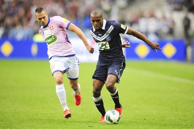 Kevin Berigaud (Evian) vs Nicolas Maurice Belay (Bordeaux) FOOTBALL : Evian Thonon Gaillard vs Bordeaux - Finale coupe de France - 31 05 2013 JBAutissier Panoramic 