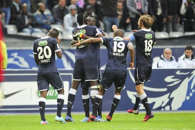 joie des joueurs bordelais apres le but de Cheick Tidiane Diabate (Bordeaux) FOOTBALL : Evian Thonon Gaillard vs Bordeaux - Finale coupe de France - 31 05 2013 JBAutissier Panoramic 