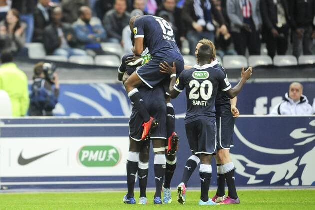 joie des joueurs bordelais apres le but de Cheick Tidiane Diabate (Bordeaux) FOOTBALL : Evian Thonon Gaillard vs Bordeaux - Finale coupe de France - 31 05 2013 JBAutissier Panoramic 