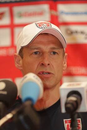 Trainer Jürgen Klinsmann (USA) - Pressekonferenz von US-Soccer, Washington