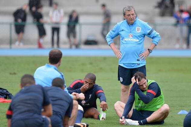 Glen Johnson, Frank Lampard e o Tecnico Roy Hodgson - Training England, Escola de Educacao Fisica do Exercito. Rio de Janeiro RJ, Brasil 31 05 2013. x(11)xCelsoxPupox xFotoarenax  (16852)