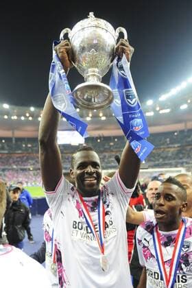 joie des joueurs Bordelais - trophee - Cheick Tidiane Diabate FOOTBALL : Evian Thonon Gaillard FC vs Girondins Bordeaux - Finale coupe de France - 31 05 2013 JBAutissier 