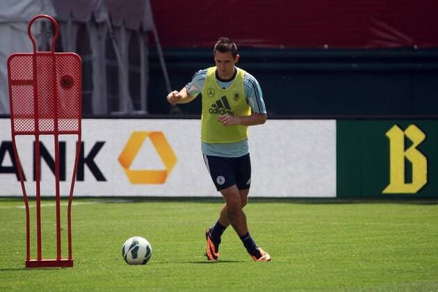 Miroslav Klose (D) - Training der deutschen Nationalmannschaft in Washington, RFK Stadium