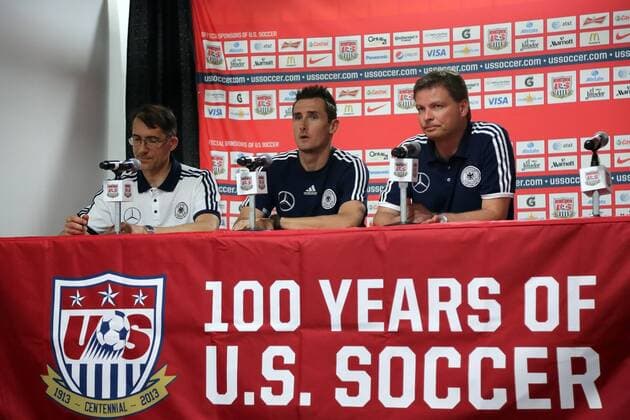 Miroslav Klose (D) - Pressekonferenz in Washington, RFK Stadium