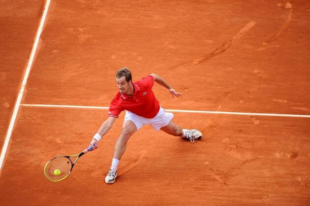 Richard Gasquet (FRA) TENNIS : Roland Garros 2013 - Internationaux de France - ATP Tennis Herren ou WTA Tennis Damen - 01 06 2013 TennisMagazine Panoramic 