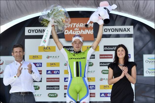 Elia Viviani (Italy Team Cannondale) CYCLISME: Criterium du Dauphine 2013 - Etappe 2 - Chatel Oyonnax - 03 06 2013 Photonews Panoramic 
