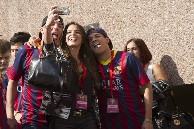 FC Barcelona s new player Neymar s girlfriend Bruna Marquezine 