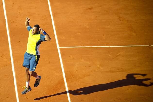 Jo Wilfried Tsonga (fra) TENNIS : Internationaux Roland Garros 2013 - 04 06 2013 JBAutissier Panoramic 