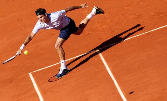 TENNIS - ATP, French Open 2013 PARIS,FRANKREICH,04.JUN.13 - TENNIS - ATP Tennis Herren World Tour, Grand Slam, Roland Garros, French Open. Bild zeigt Roger Federer (SUI). 