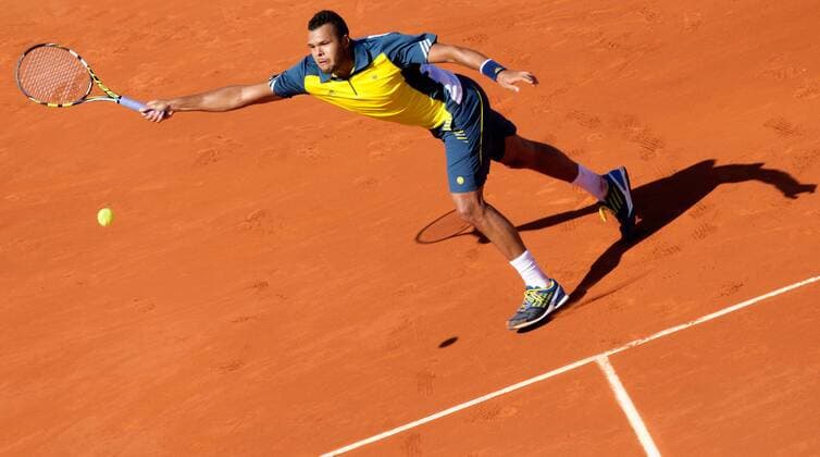 TENNIS - ATP, French Open 2013 PARIS,FRANKREICH,04.JUN.13 - TENNIS - ATP Tennis Herren World Tour, Grand Slam, Roland Garros, French Open. Bild zeigt Jo-Wilfried Tsonga (FRA). 