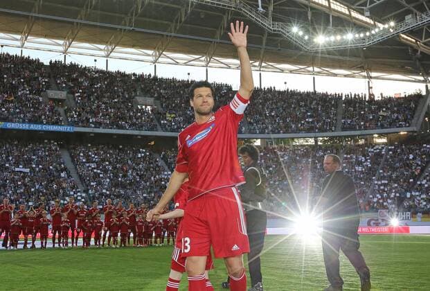 Michael BALLACK, Team Ballack & Friends13 Ciao Capitano Event Spiel Ballack & Friends gegen eine Weltauswahl Fussball Abschiedsspiel Fussball Star, ehemaliger DFB Kapitaen, Nationalspieler Michael BALLACK in Leipzig, am 05.06.2013