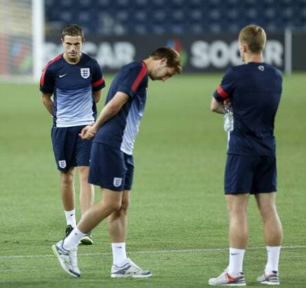 England s Jordan Henderson during their walk around the Teddy Stadium England U21 Training - UEFA U21 Championship 2013 - Teddy Stadium - Jerusalem - Israel - 10 06 2013 - Pic David Klein Sportimage EDITORIAL USE ONLY. No use with unauthorised audio, video, data, fixture lists, club league logos or live services. Online in-match use limited to 120 images, no video emulation. No use in betting, games or single club league player publications.