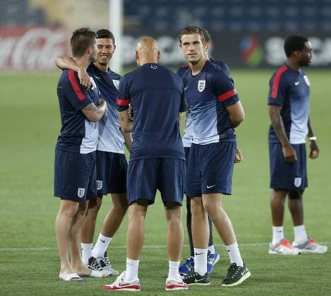 England s Jordan Henderson during their walk around the Teddy Stadium England U21 Training - UEFA U21 Championship 2013 - Teddy Stadium - Jerusalem - Israel - 10 06 2013 - Pic David Klein Sportimage EDITORIAL USE ONLY. No use with unauthorised audio, video, data, fixture lists, club league logos or live services. Online in-match use limited to 120 images, no video emulation. No use in betting, games or single club league player publications.