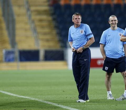England s Stuart Pearce during their walk around the Teddy Stadium England U21 Training - UEFA U21 Championship 2013 - Teddy Stadium - Jerusalem - Israel - 10 06 2013 - Pic David Klein Sportimage EDITORIAL USE ONLY. No use with unauthorised audio, video, data, fixture lists, club league logos or live services. Online in-match use limited to 120 images, no video emulation. No use in betting, games or single club league player publications.