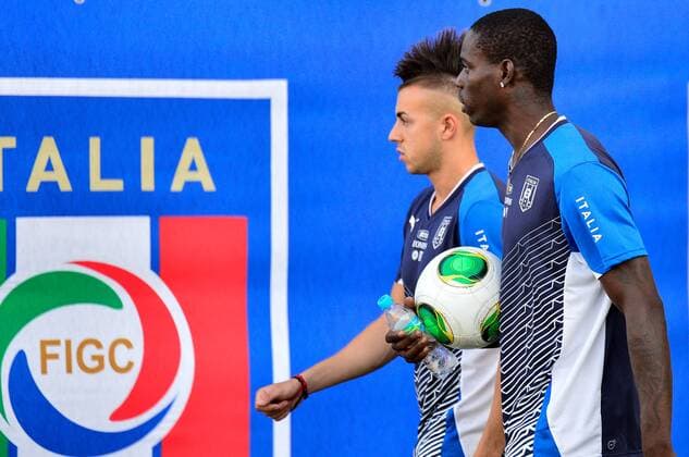 Mario BALOTELLI, Stephan EL SHAARAWY - Training Italien. RIO DE JANEIRO RJ, Brasil 10 06 2013. ( x(11)xCelsoxPupox xFotoarenax  (17034)