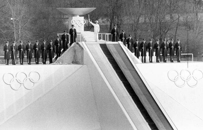 Probe zur Eröffnungsfeier der Olympischen Spiele 1984 in Sarajevo
