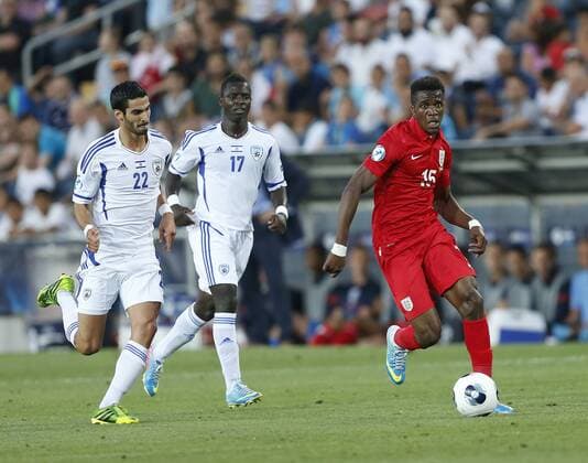 England s Wilfred Zaha in action - Israel U21 vs England U21 - UEFA U21 Championship 2013 - Teddy Stadium - Jerusalem - Israel - 11 06 2013 - Pic David Klein Sportimage EDITORIAL USE ONLY. No use with unauthorised audio, video, data, fixture lists, club league logos or live services. Online in-match use limited to 120 images, no video emulation. No use in betting, games or single club league player publications.