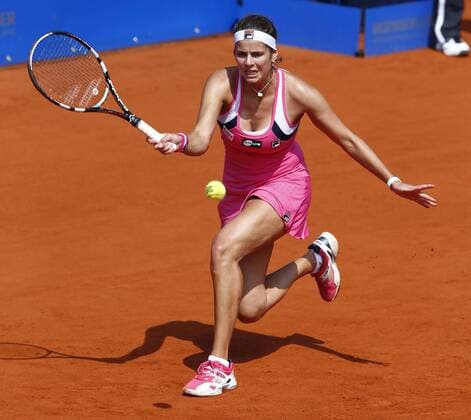 Nürnberger Versicherungscup 2013,WTA Tennis Tournament,Julia Görges (GER),Aktion, Einzelbild,Ganzkoerper,Querformat,