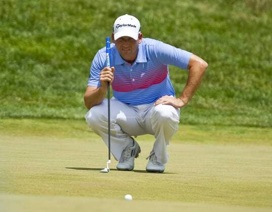 June 15, 2013 - New York, U.S. - June 15 2013: Sergio Garcia, of Spain, focuses the 14th hole during the third round at the 113th U.S. Open National Championship at the Merion Golf Club in Ardmore, Pa. Golf 2013: US Open JUN 15 - ZUMAcw2