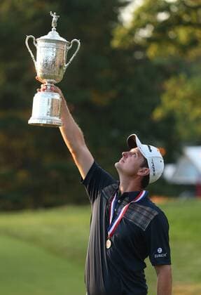 June 16, 2013 - Ardmore, PA, USA - Justin Rose wins the USA Open golf tournament at Merion Golf Club s East Course in Ardmore, Pennsylvania, on Sunday, June 16, 2013. U.S. Open - ZUMAm67