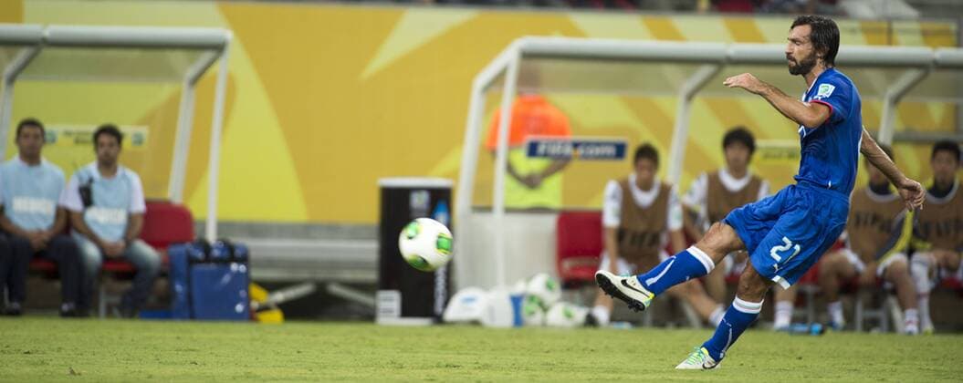 Andrea Pirlo (ITA), JUNE 19, 2013 - Football Soccer : Andrea Pirlo of Italy takes a free kick during the FIFA Confederations Cup Brazil 2013 Group A match between Italy 4-3 Japan at Arena Pernambuco in Recife, Brazil. NoxThirdxPartyxSales  (ptmb042903)